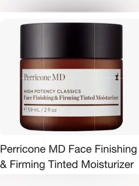 Perricone MD Tinted Moisturizer Box - White and Brown Text